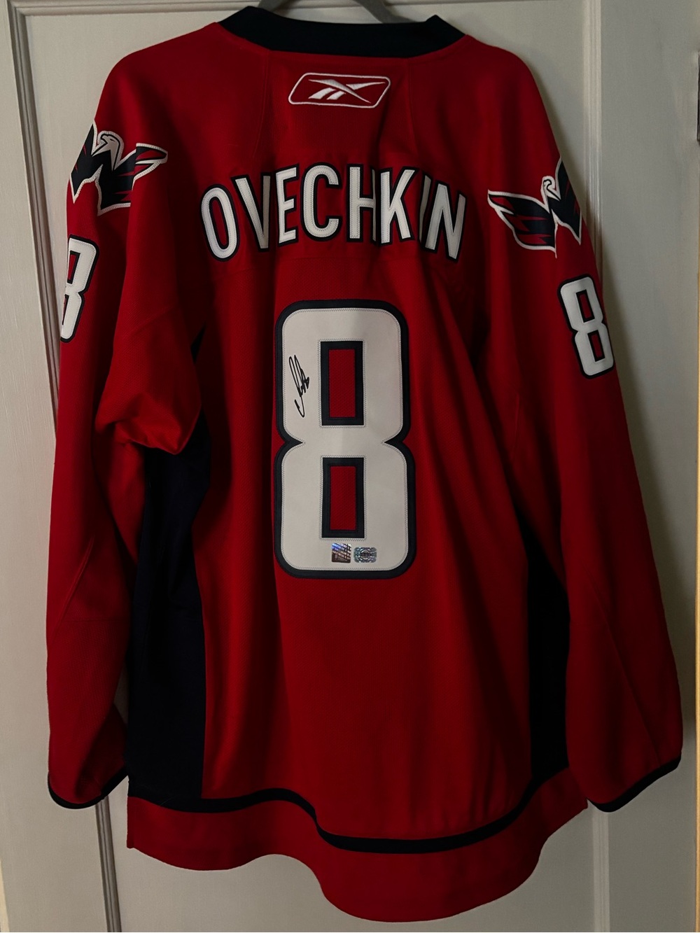Autographed Ovechkin NHL Washington Capitals Hockey Jersey